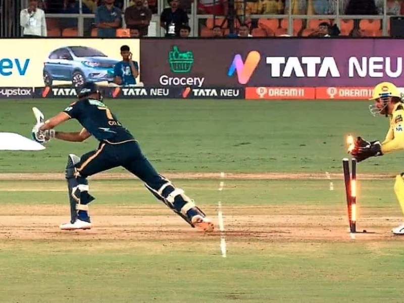 MS Dhoni's stumping against GT