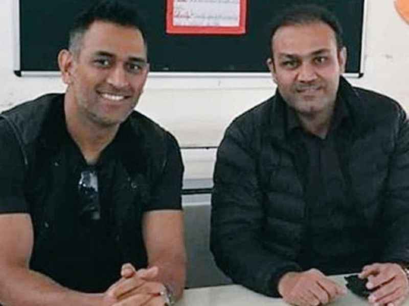 MS Dhoni and Virender Sehwag