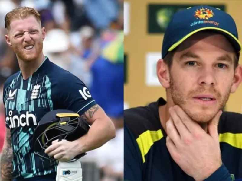 Ben Stokes and Tim Paine