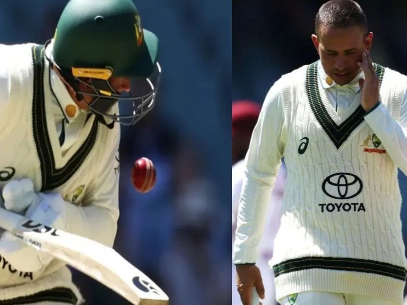 Watch: Usman Khawaja taken to hospital after a nasty bouncer injures his jaw